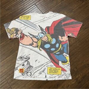 Kids Marvel Thor comic Disney park  Graphic T-Shirt - Multicolor small. Nwot